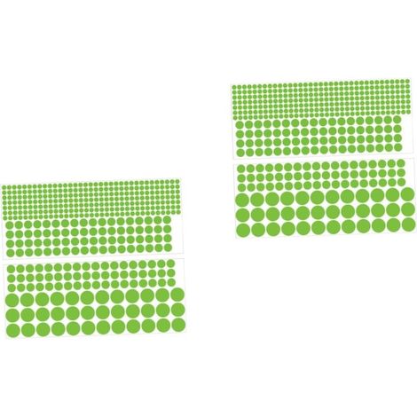 2 Ensembles Autocollants Lumineux Stickers Ronds Fluorescents Pour Décoration Diy De Chambres Plafonds Effet Étoilé Facile À Installer 2 Pièces 2 (1/5)