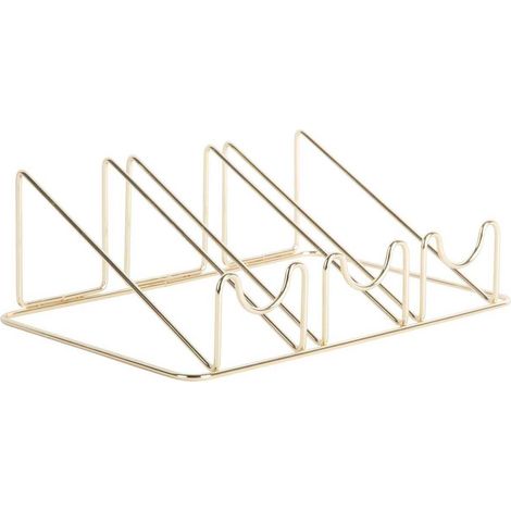 Support à bouteilles en métal Wired Doré (1/4)
