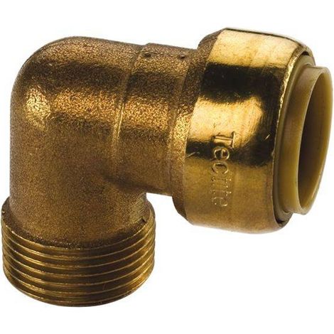 Kupfer Steckfitting Tectite Übergangswinkel Außengewinde 90° 28 mm - 1" DVGW