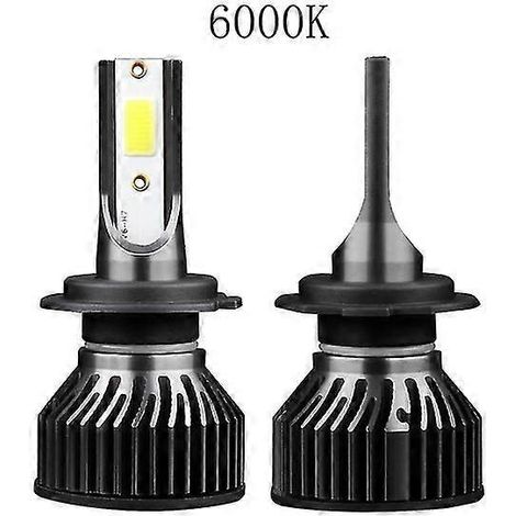 Ampoules LED pour phares Lslight 9008 H13, feux de route/croisement, H4 9004 9007 6000K, compatibles avec les phares de voiture H1 H3 H7 H11 9005 9006 9012, mini-lampes antibrouillard (blanc 6000K 901 (1/5)