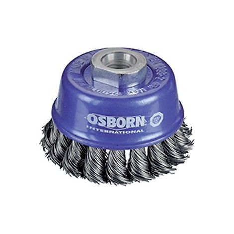 Brosse coupe avec mèches torsadées Ø 65mm x fil acier torsadé 0.5mm T égal à 20mm boîte de 10 - 0002608151 OSBORN UNIPOL - OSBORN UNIPOL