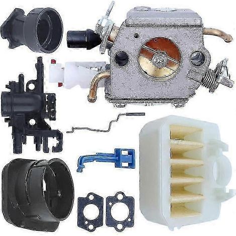 Kit de filtre à air de carburateur compatible avec Husqvarna 340 345 346 350 353 pour tronçonneuse Zama C3-el18 avec joints xh (1/4)