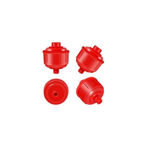 Lot de 4 mini filtres jetables pour pistolet pulvérisateur - Filetage standard de 6,35 mm - Compatible avec la plupart des pistolets de pulvérisation et outils pneumatiques-