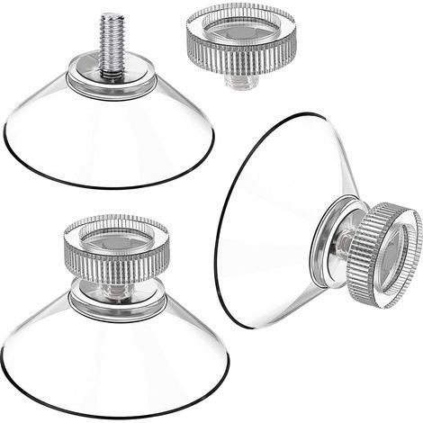 Ventouse 40 mm ventouses Filetage - Boutons d'aspiration transparents avec écrou moleté (25 Pièces) (1/5)