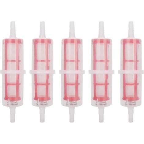 5 Pièces Filtres à Essence, Filtre à Carburant Universel 8-10mm Rapide de Filtre à Essence, Filtre à Essence de Remplacement Pour Chariot élévateur Tondeuse à Gazon Voiture Moto (1/4)
