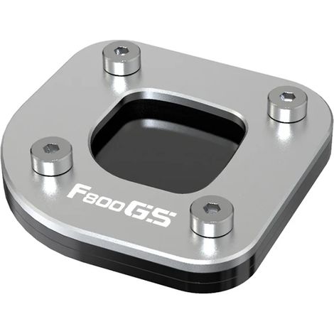 (F800GS) Nouvelle extension de béquille latérale compatible avec BMW F800GS, F800GSA, F650GS Twin, F700GS, F800 GS GSA et F650 GS. Maxpower. (1/4)