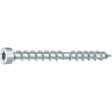 HECO TOPIX-plus CombiConnect 8,5 x 215, Zylinderkopf, T-Drive, CC-Gewinde, verzinkt blau, A3K