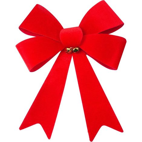 Fiocco decorativo natalizio in velluto 35x46 cm (1/5)