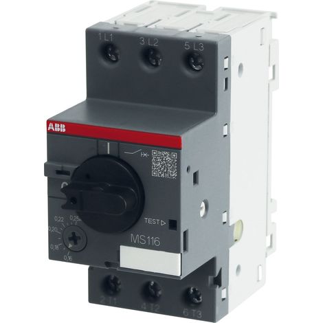 ABB Motorschutzschalter MS116-0.25, Auslöseklasse 10 A, 0.16...0.25 A (1/5)