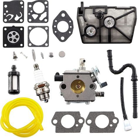 Carburatore con filtro aria e guarnizione per tubo carburante per motosega Stihl 028 028AV 028SUPER 028AVSEQW 028AVSEQWB. Sostituisce i codici Tillotson HU-40D e Walbro WT-16B 11181200600 e 1118120060 (1/5)