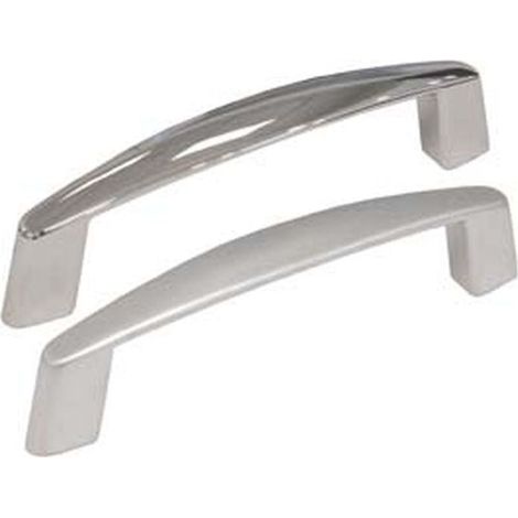 Maniglie per mobili fisse mod.un17-18 in zama - Materiale: Cromo Lucido - Interfori: mm 128 - 5 pz