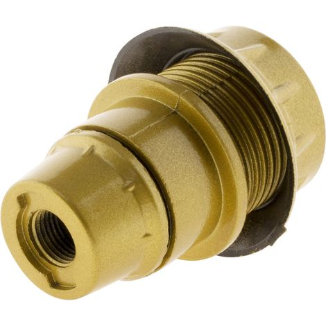 Zenitech – Douille E14 simple bague dorée – Thermoplastique – Tension 250V – Intensité 2A – Pour éclairage basse consommation