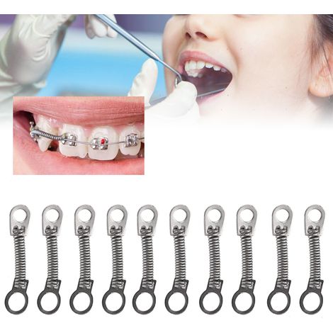 10 Ressorts à Bobine Fermée en NITI pour Orthodontie, 0.012 x 6mm, 10 Pièces par Sachet (1/5)
