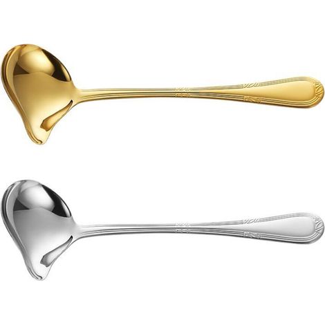 Piccoli mestoli da cucina in acciaio inox, cucchiaio da zuppa
