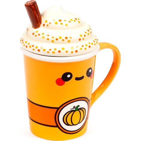 Taza con tapa de Calabaza Foodiemals Latte 325ml