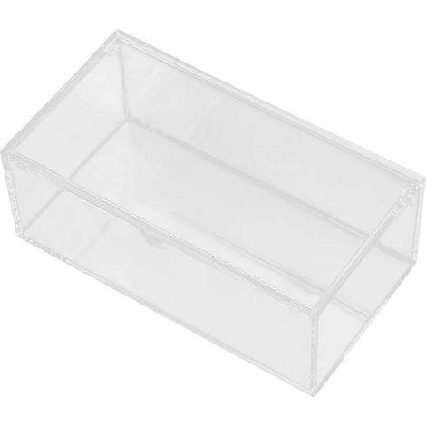 Boîte transparente avec couvercle pour détergent à lessive, compatible avec le rangement des feuilles assouplissantes. (1/5)