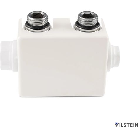 VILSTEIN Thermostatkopf, Thermostat für Bad Heizkörper, Ventilaufsatz Weiß