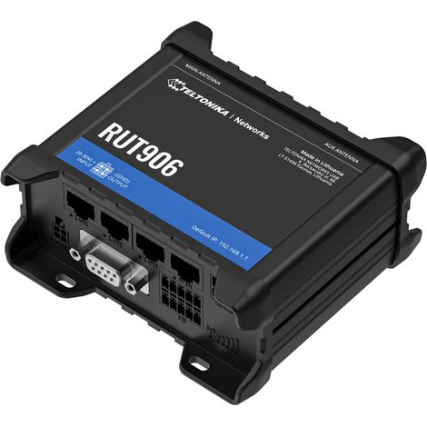 Router Industrial Profesional 4G LTE Teltonika Rut906, Cat.4, Wifi, Doble Sim, 1x Wan, 3x Lan, Ip30 (1/4)