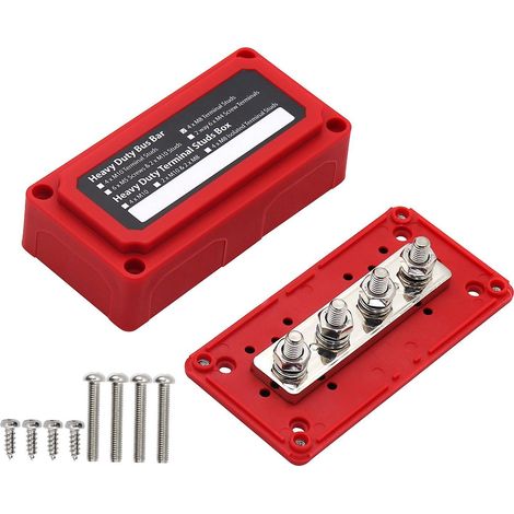 Hochleistungs-Stromverteilerblock mit Sammelschienen und 5/16-Zoll-M84-Anschlussbolzen, 48 V, 300 A, Pfostenbatterie (1/5)