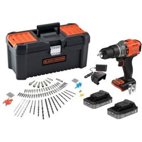 Akku-Bohrschrauber Black+Decker bcd383d2ta 18 V 2 Akkus 2 Ah
