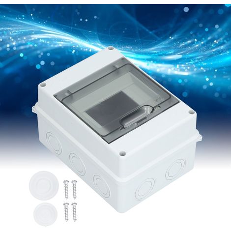 Boîtier de protection de distribution électrique à couvercle transparent en plastique, IP65 ABS, pour la coupure de circuit intérieure de 5 canaux (1/5)