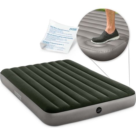 Materasso gonfiabile 203x152x25 cm con pompa a pedale incorporata INTEX 64763