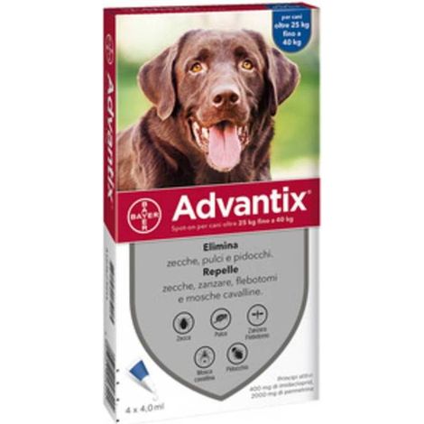ADVANTIX SPOT ON 4 PIPETTE CANI 25-40 KG