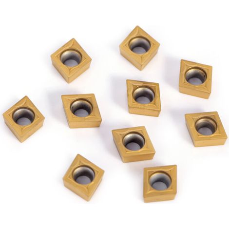 10 Stück CNC-Drehmaschinen-Hartmetalleinsätze mit Spitzen und Box - Crezuo