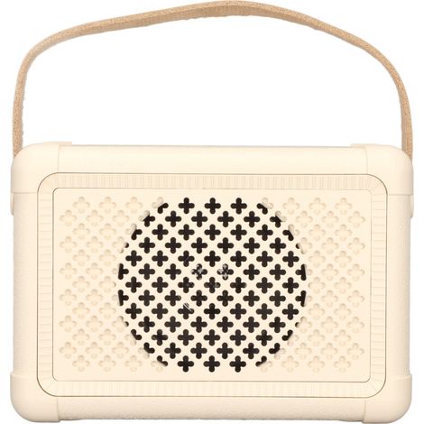 Mini enceinte stéréo Bluetooth portable au style rétro, idéale pour les fêtes sur la plage. (1/5)