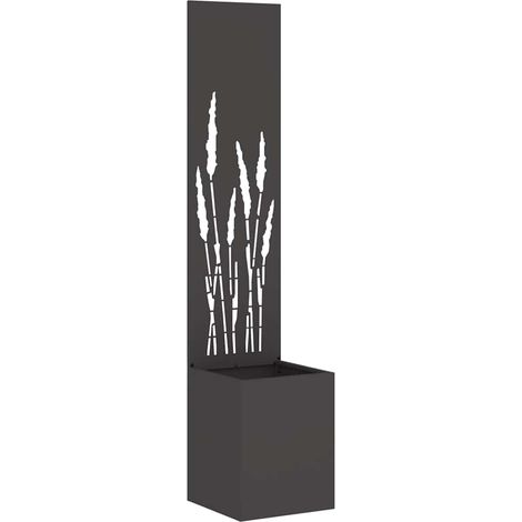 Écran de confidentialité de jardin Fretwork Noir 32 x 140 cm CFW956640