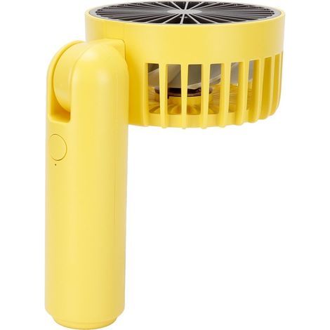 Ventilateur portable mini avec rotation 180°, ventilateur électrique réglable pour l’été – jaune (1/5)