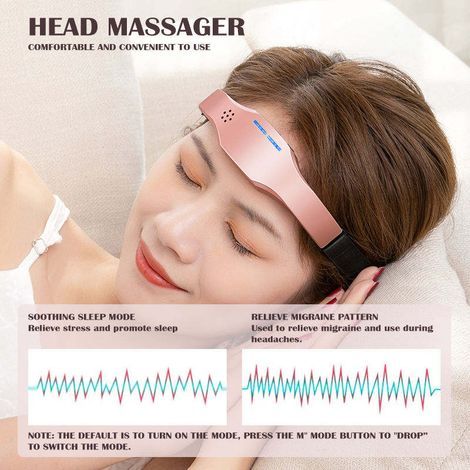 Akupressur-Stirnmassagegerät (EMS) – Elektrisches Impuls-Stirnmassagegerät – Neues, wiederaufladbares, tragbares Kopfmassagegerät mit USB-Anschluss – Akupressurpunkt-Massagegerät (1/5)