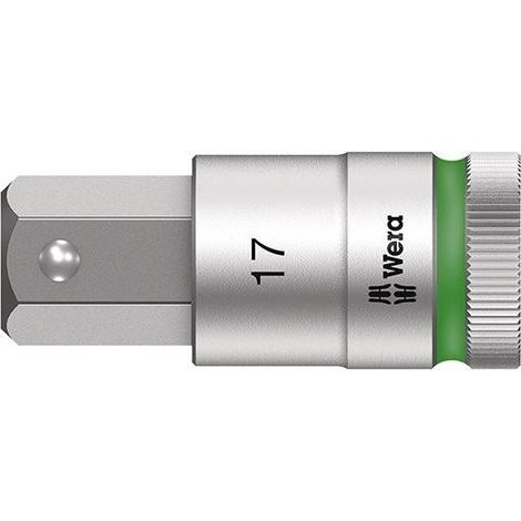 Wera 8740 C HF vaso cromado 17 mm 60 mm