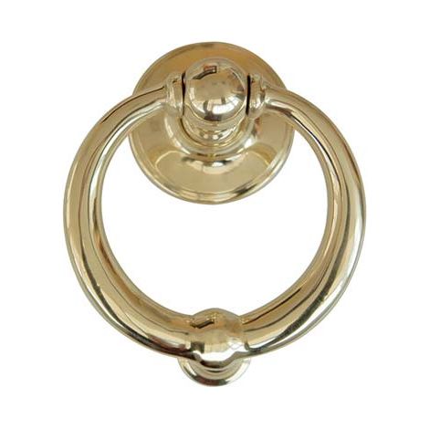 BATTENTE X PORTONE RING COTTALI  OTTONE LUCIDO MM 110