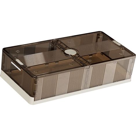 Boîtes de rangement pliables à roulettes sous le lit, organisateur de vêtements en plastique avec roulettes pour chambre ou dortoir, format moyen (1/5)