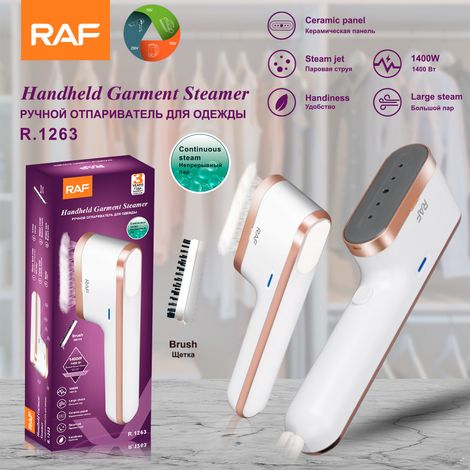 Fer à repasser vapeur double usage, conforme aux normes européennes, mini fer à repasser portable pour la maison et les voyages. (1/5)