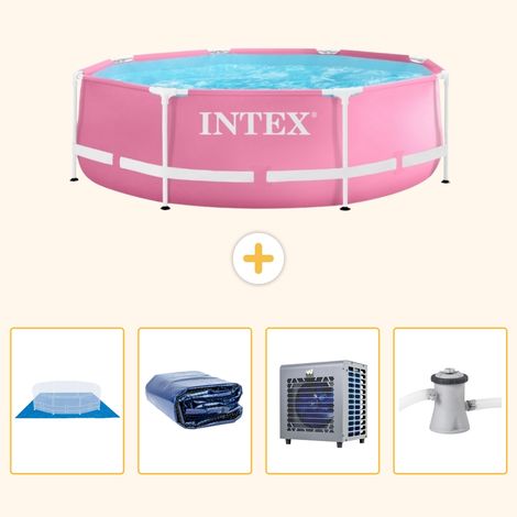 Intex Piscine Tubulaire Ronde - 244x76 cm - 5-pièces S124 (1/5)