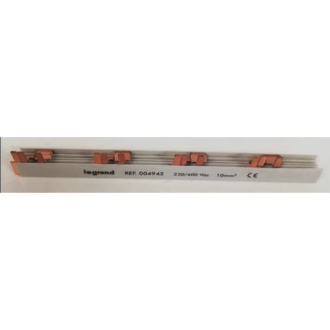 Legrand 004942 Peigne d'alimentation tripolaire 1 rangée 4app maxi