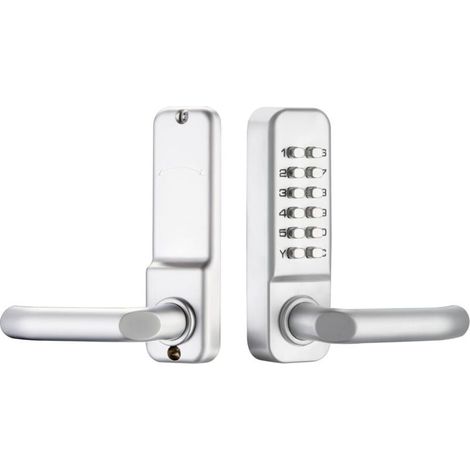 Poignée à code Serrure à code mécanique étanche, combinaison de code à 1 à 11 chiffres Mot de passe de sécurité Serrure codée Serrure de porte à combinaison mécanique sans clé pour porte de bureau en (1/4)