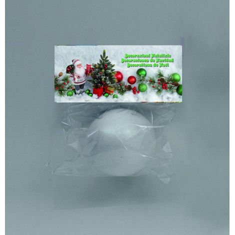 Sfera in Polistirolo Bianco da Decorare - 10 cm - Addobbi Natalizi
