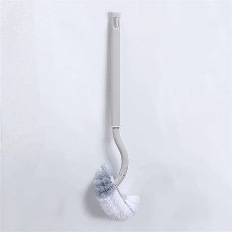 Scopino per WC con setole resistenti, per uso domestico, senza angoli difficili da raggiungere, Relic, silicone, manico lungo, bagno, montaggio a parete, spazzola per la pulizia, adatta per il bagno, 