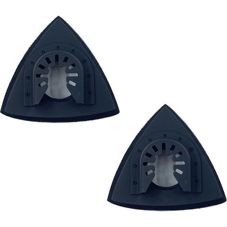 Disque de ponçage triangulaire de 80 mm, accessoires de ponçage pour le travail du bois, adapté au meulage et au polissage(2 articles) (1/5)