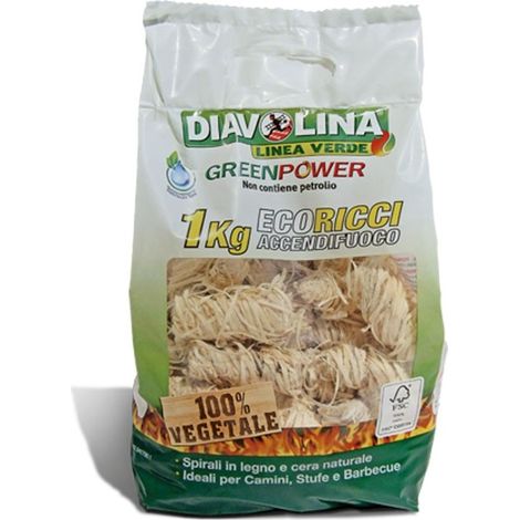 Diavolina Accendifuoco Eco Ricci 1 Kg