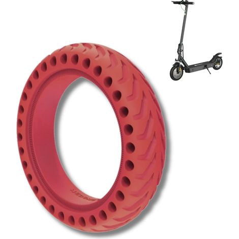 1 RUOTA 8,5 POLLICI PER MONOPATTINO ELETTRICO GOMME PIENE ROSSE 8 1/2 X 2 RICAMBIO (1/5)
