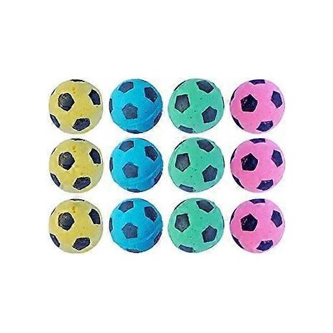 Schaumstoff-Schwamm-Fußball-Katzenspielzeug, interaktives Katzenspielzeug, unabhängiges Haustier, Kätzchen, Katzen-Übungsball für echte Katzen, weich, federnd und geräuschlos.