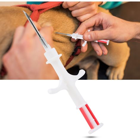 Transpondeur RFID 134.2K/125K FDX-B en Verre pour Animaux Domestiques, Puce d'Identification 2.12x12mm avec Injecteur (1/4)