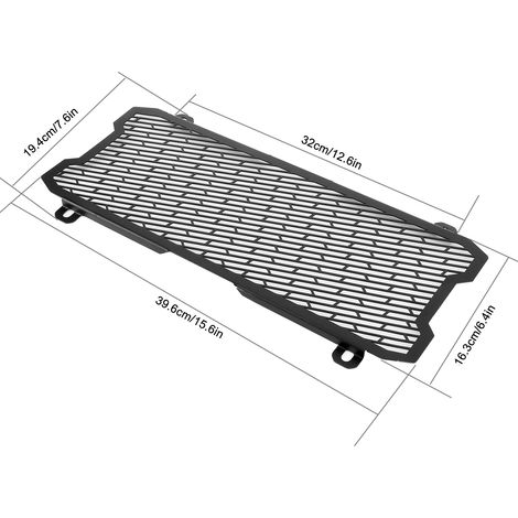 Rejilla del radiador para moto de motocross KAWASAKI Z650 2017-2019 - Protector negro