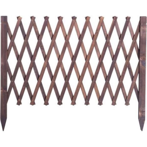 Valla de madera extensible, celosía independiente para plantas trepadoras de exterior, valla de jardín, pantalla de privacidad, panel de celosía para exteriores (1/5)