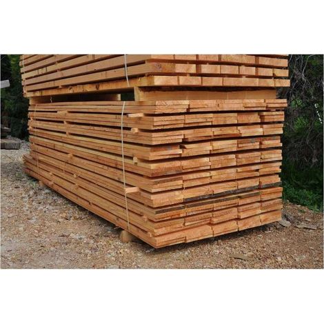 Levigne – Planche douglas rabotée 200x24mm – Longueur 200 cm – Classe 3 pour extérieur – Non traitée, à protéger selon usage