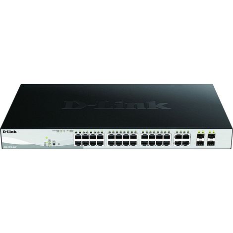 D-Link Switch di Rete D-Link DGS-1210-24P Managed L2 Gigabit Ethernet (10/100/1000) Power over Ethernet (PoE) Nero (1/3)